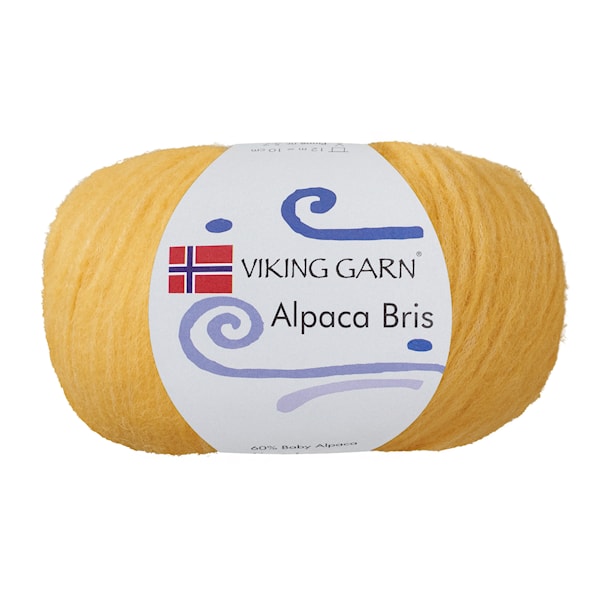Alpaca Bris 50 g Maisgul 341 Viking Garn