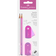 Faber-Castell Skriv-set, Sparkle, Rosa/Vit