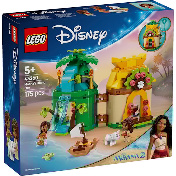 LEGO Disney Princess 43260 Lek og moro på Vaianas øy -  Byggesett - Plast
