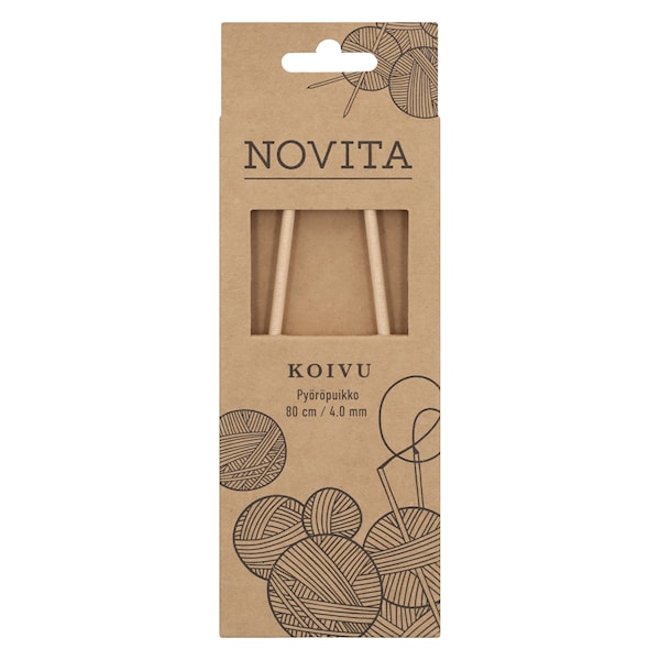 Rundpinner 80 cm Bjørk 4.0 Novita
