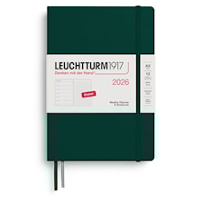 Weekly Planner & Notebook Dotted 2026 A5 Hard Forest Green Leuchtturm1917