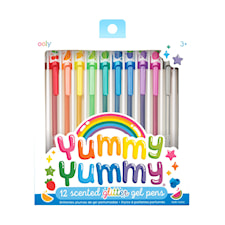 Gelpenner Glitter med Duft 12-pk, Ooly