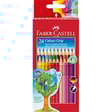 Akvarellikynät Grip Color 24 pakkaus Faber-Castell