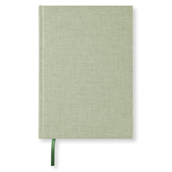 Notatbok A5 128s Linjert Green Leaf Paperstyle