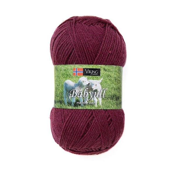 Viking of Norway Baby Ull 50 gr Burgunder 372