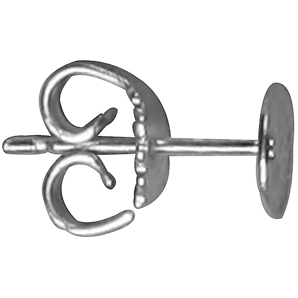 Örhängen med Platta 13 mm Silverpläterad 10 st
