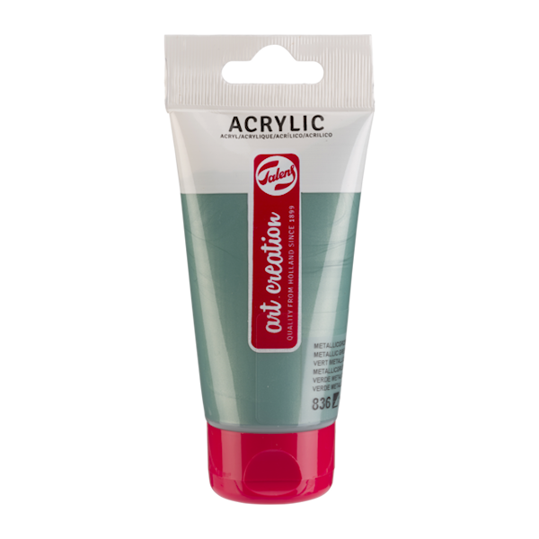Talens Art Creation Acrylic Colour Tube Metallic Green 836