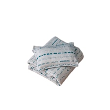 Littleheart Little City Bäddset Spjälsäng 100% Ekologisk Bomull 100x130, 35x55 cm Mint