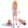 Barbie Nukke Ja Koirat -Leikkisetti