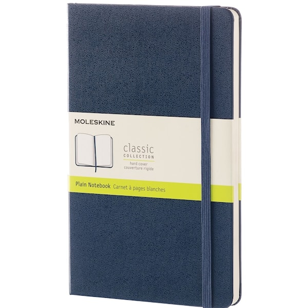 Notatbok Moleskine Ulinj. Sap.Blå Hard L