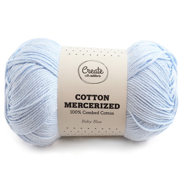 Adlibris Cotton Mercerized 100g Baby blue A324
