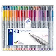 STAEDTLER Box Triplus Fineliner Set 40-pack