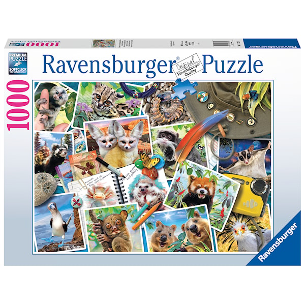 Travellers Animal Journal Pussel 1000 bitar Ravensburger