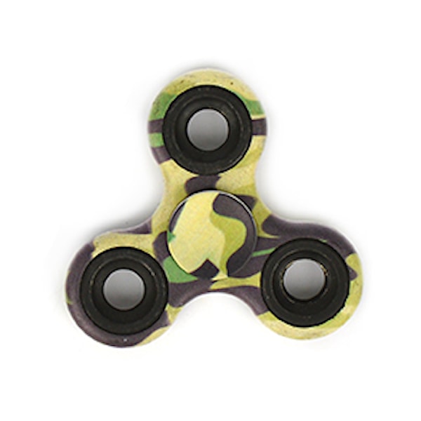 Fidget Spinner, Camouflage Grön