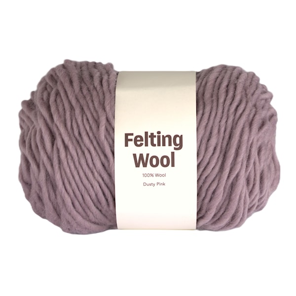 Felting Wool 100 g Dusty Pink A008 Adlibris