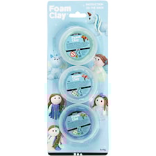 Foam Clay®, sininen, vaaleansininen, vihreä, kimalle,metallinen, 3x14 g/ 1 pkk