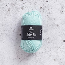 Tilda Cotton Eco puuvillalanka 25 gr Fresh Mint (426281) Svarta Fåret