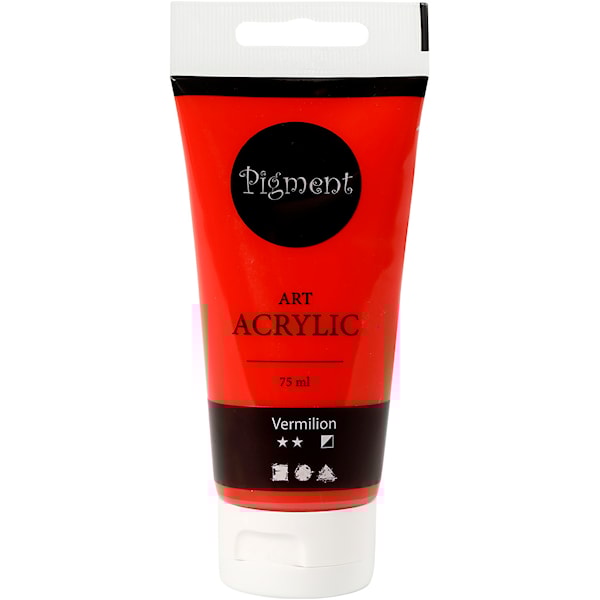 Creativ Company Pigment Art Acrylic Paint Vermilion 75ml