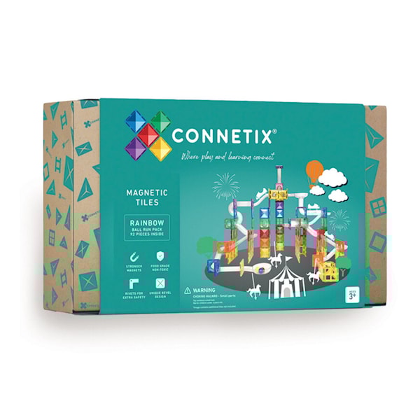 Connetix Rainbow Ball Run 92 Deler