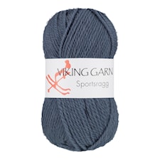 Sportsragg Garn Ullmix 50 g Jeansblå 527 Viking Garn