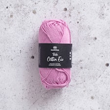 Tilda Cotton Eco puuvillalanka 25 gr  (Super Pink (426248) Svarta Fåret