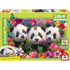 Panda Trio Pussel 200 Bitar Schmidt