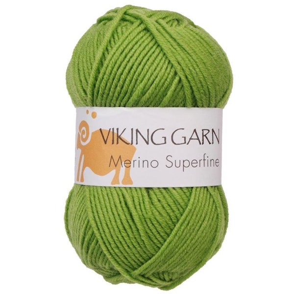 Viking of Norway Merino Superfine 50 gr omenanvihreä