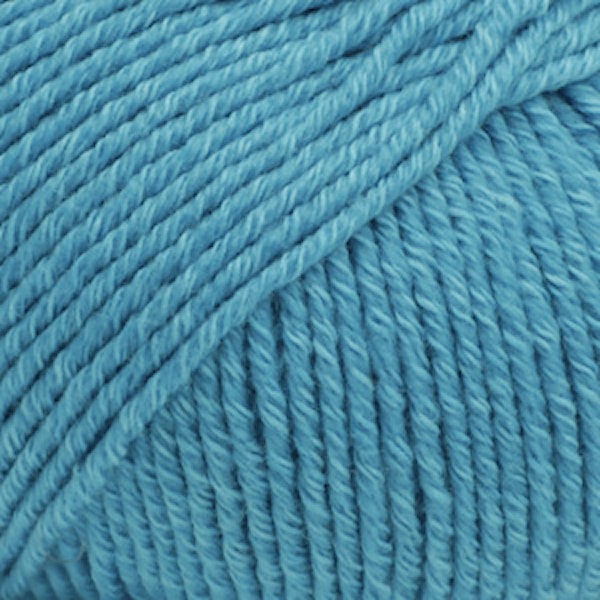 Drops Cotton Merino Uni Colour Lanka Villasekoitus 50g Turquoise 24