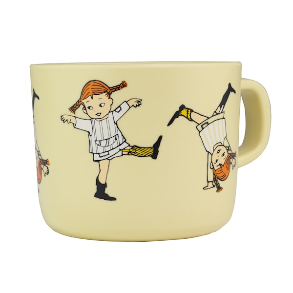 Pippi Sirkus Kopp med håndtak gul Rätt Start