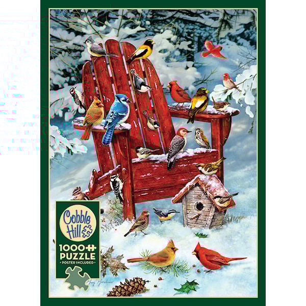 Puslespill Adirondack Birds 1000 brikker, Cobble Hill