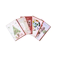 Julkort Blandpaket, dubbla kort inkl kuvert 10-pack