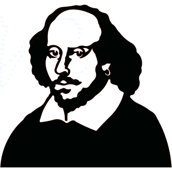 Bokstøtte William Shakespeare