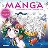 Målarbok Manga med självlysande sidor Kärnan