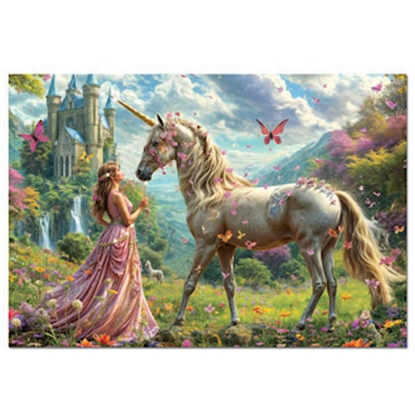 Pussel Unicorns And Butterflies 500 bitar, Educa