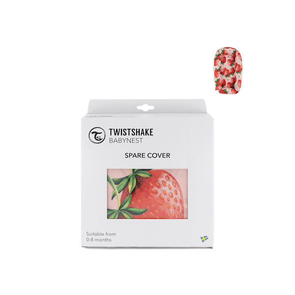 Twistshake Babynest Överdrag Strawberry