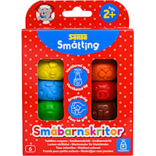 Småtting Småbarnskrita från 2 år 6-pack Sense