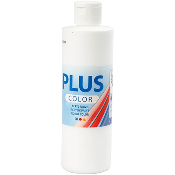 Plus Color-askartelumaali, 250 ml, valkoinen