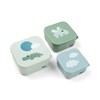 Snacksbox 3-Pack Happy Clouds Green Done by Deer