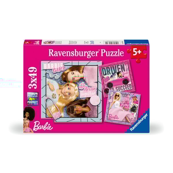 Puslespill 3X49 Barbie