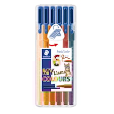 Triplus® color 6-pack, i STAEDTLER-box, 1 mm fiberspets. Llama