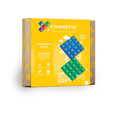 Connetix Rainbow Blue&Green Grunnplate 2 Deler