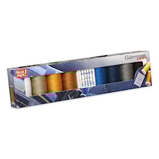 Trådset "Denim tråd" 100 M 8 rullar samt symaskinsnålar Gütermann