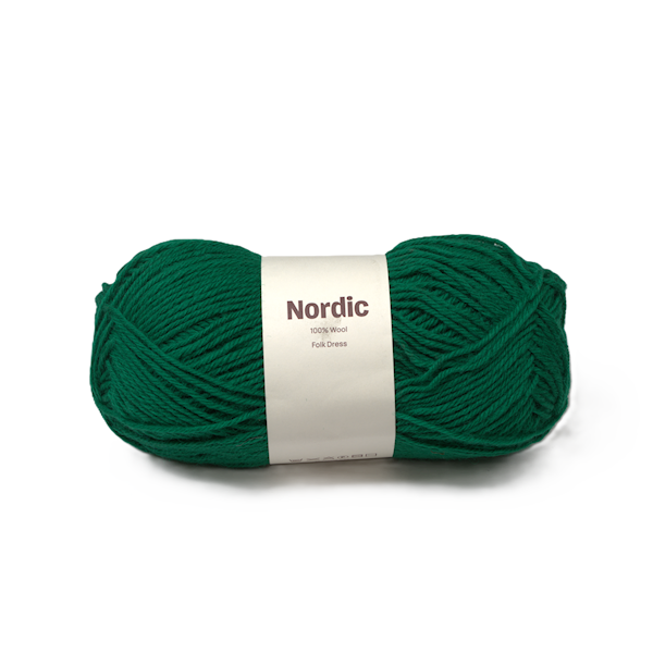 Nordic 100% ull 100 gr Folkedrakt grønn A597 Adlibris