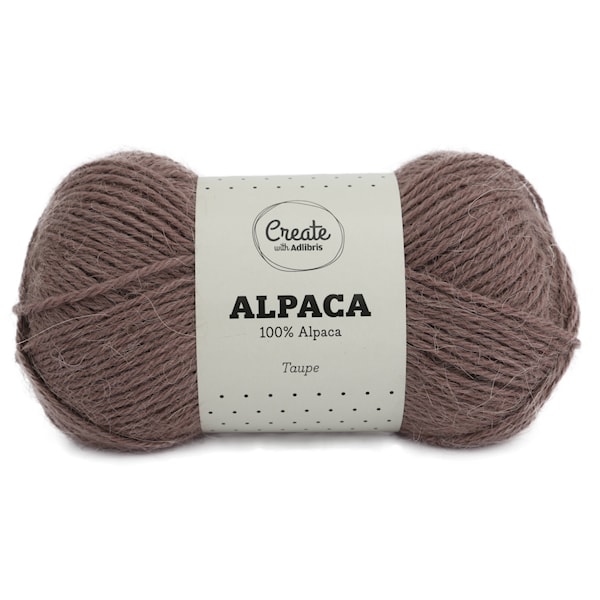 Adlibris Alpakkalanka 50g Taupe A009
