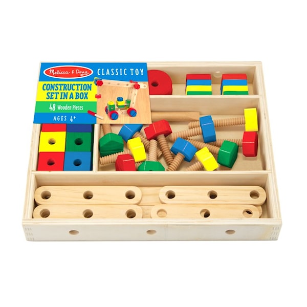 Byggset i box Melissa & Doug - klossar & byggleksaker Byggset i box Melissa & Doug - klossar & byggleksaker