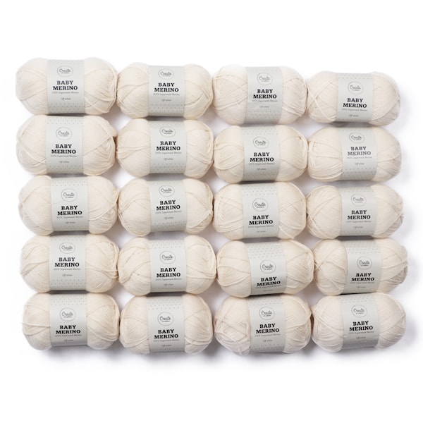 Adlibris Baby Merinovilla Lanka 50g Off White A001 20 kpl