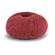 Knit At Home Superfine Alpacka Merino Garn Ullmix 50 g Rödbrun Melange 110