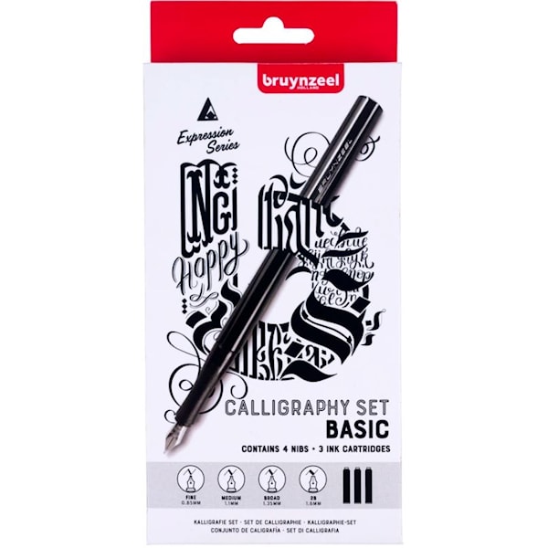 Kalligrafisett 8 deler Bruynzeel