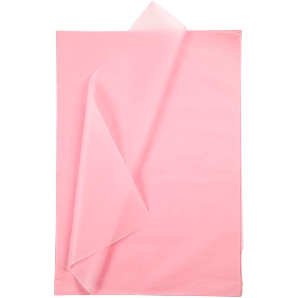 Silkespapper 50x70 cm Rosa 25 Ark
