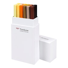 Penselpenna ABT Dual Brush 18-pack Jordfärger Tombow